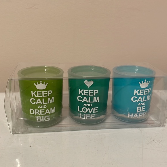 Keep Calm Rainbow Candle Set - Picture 3 of 6